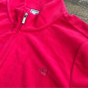 Juicy By Juicy‎ Couture Full Zip Jacket Watermelon Pink 1X  Retro Hip Hop